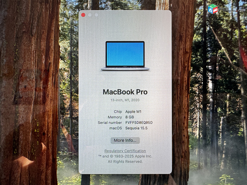 Apple MacBook Pro 13 M1 (2020) 8GB / 256GB Touch Bar