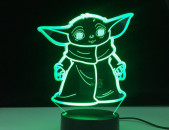 Star Wars Baby Yoda Grogu 3D լամպ