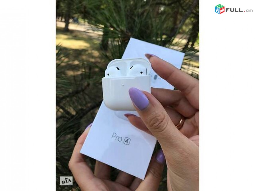 AirPods Pro 4 Mini Bluetooth անլար ականջակալներ Սև և Սպիտակ արագ լիցքավորմամբ