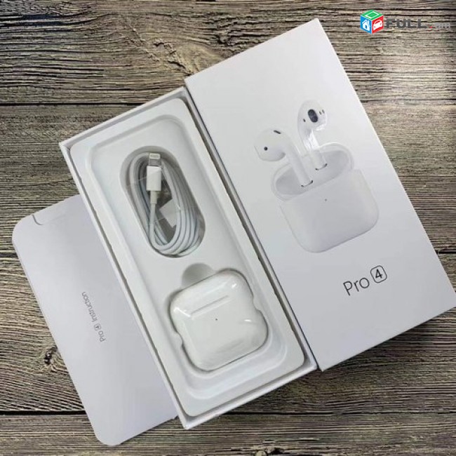 AirPods Pro 4 Mini Bluetooth անլար ականջակալներ Սև և Սպիտակ արագ լիցքավորմամբ