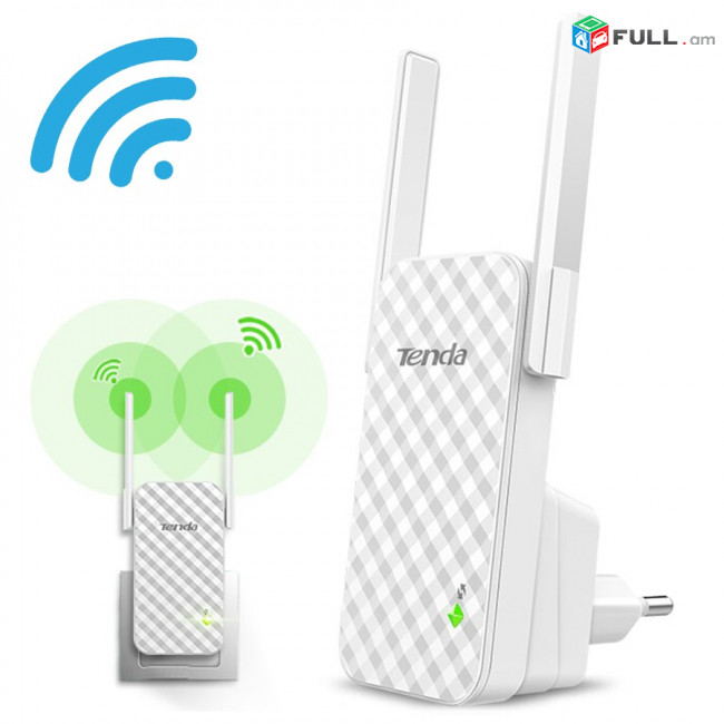 Wi Fi Repeater Tenda A9 рипитер Wi-Fi ցրիչ ուժեղացուցիչ транслятор Extender N300