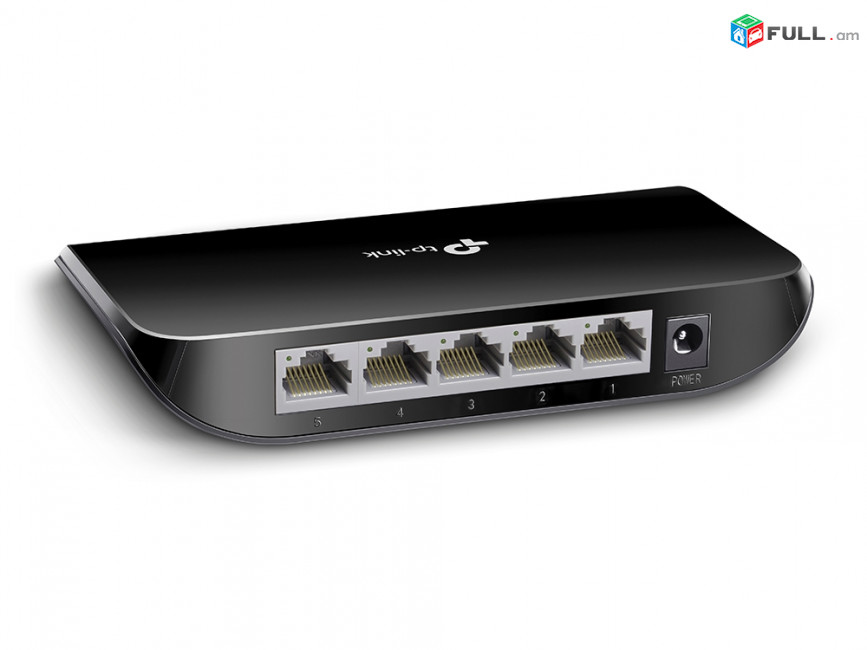 TP-LINK 5-Port Gigabit Desktop Switch TL-SG1005D RJ45 ports