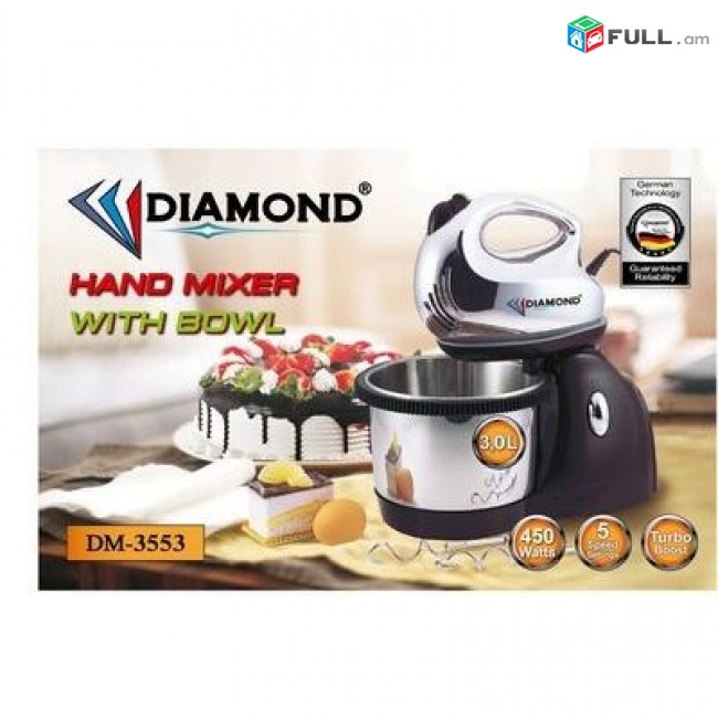 Հարիչ (միքսեր) գերմանական Diamond electronics, Миксер Diamond DM-3553