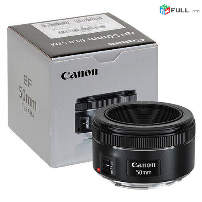 Canon EF 50mm f/1.8 STM Lens in ORIGINAL RETAIL BOX լրիւ նոր. 