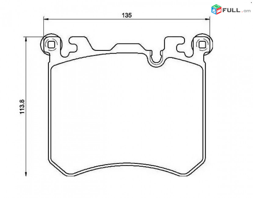 BMW արգելակման կոճղակ դիմացի, Колодки тормозные․0501	
