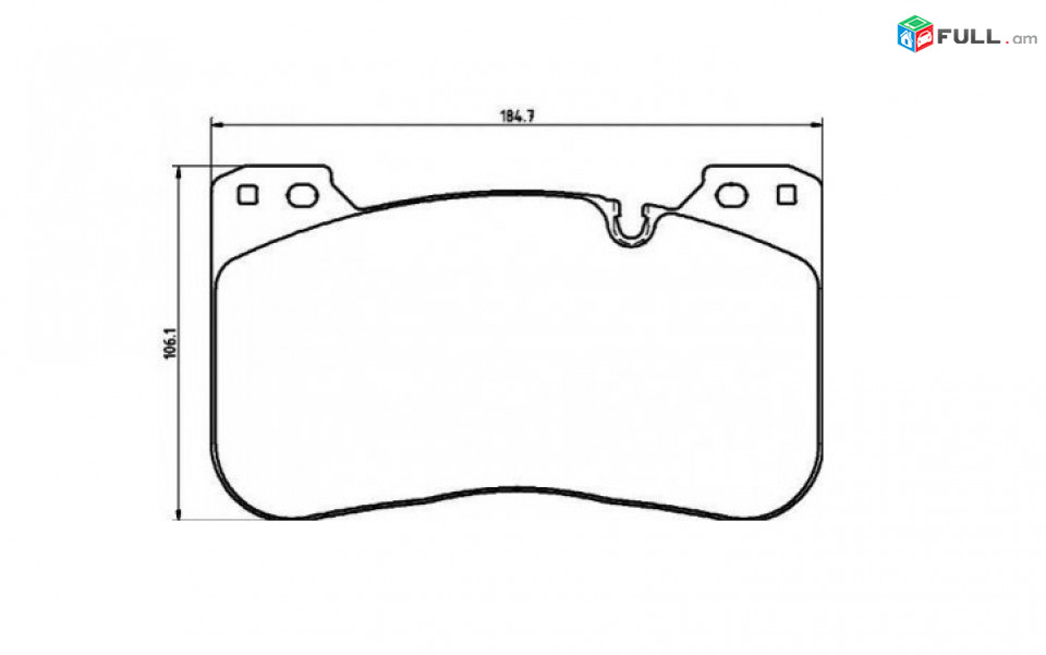 BMW արգելակման կոճղակ դիմացի, Колодки тормозные передние. 0522