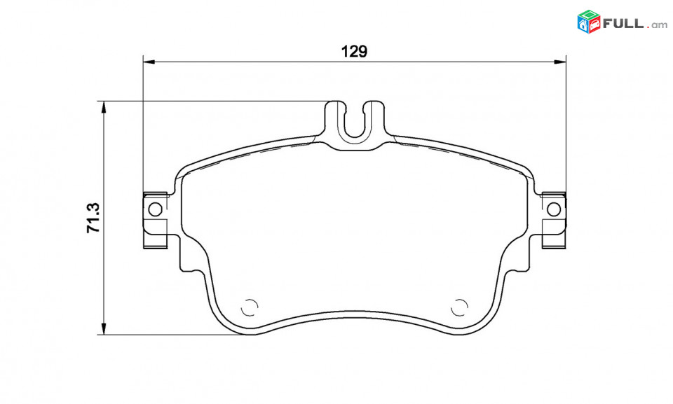 MERCEDES W176 W245 արգելակման կոճղակ դիմացի, Колодки тормозные передние. 0710