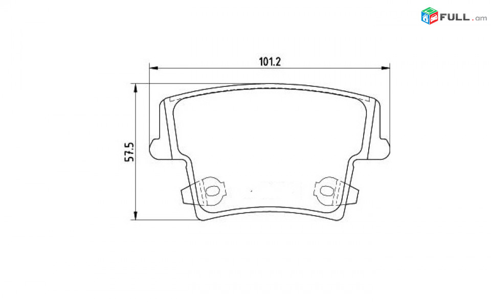 DODGE Charger արգելակման կոճղակ հետևի, Колодки тормозные задние. 1601