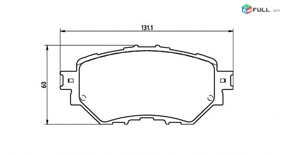 MAZDA 3 արգելակման կոճղակ դիմացի, Колодки тормозные передние. 2001