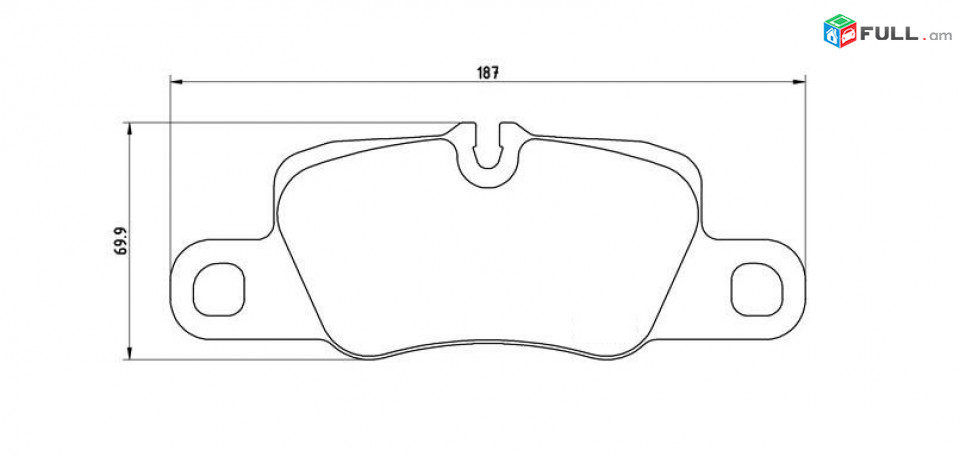 PORSCHE 911 COUPE արգելակման կոճղակ հետևի, Колодки задние. 0342