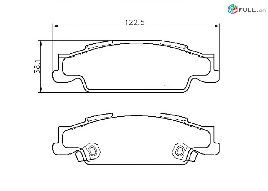 CADILLAC STS արգելակման կոճղակ հետևի, Колодки тормозные задние. 0929