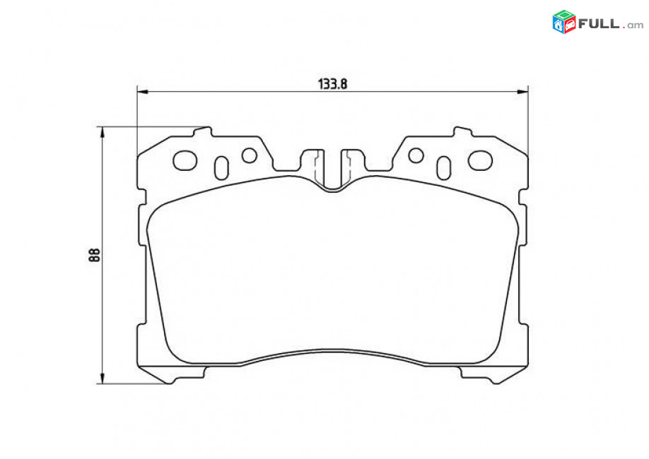 LEXUS LS460 արգելակման կոճղակ դիմացի, Колодки тормозные передние. 1120