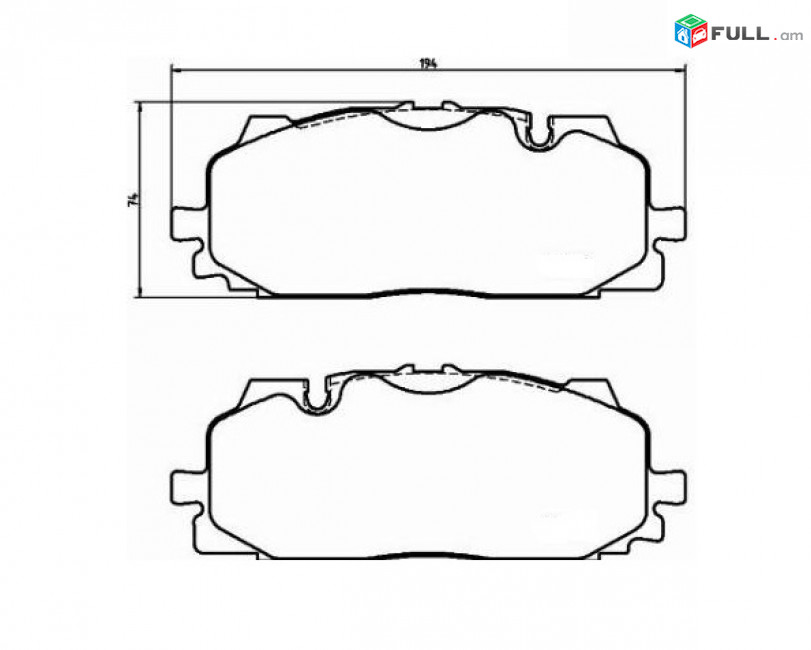 AUDI Q7 արգելակման կոճղակ դիմացի, Колодки тормозные передние. 0320