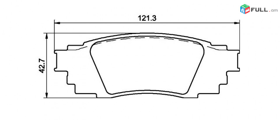 LEXUS UX արգելակման կոճղակ հետևի, Колодки задние. 1124