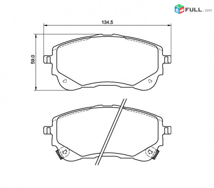 TOYOTA YARIS արգելակման կոճղակ դիմացի, Колодки тормозные передние. 1127
