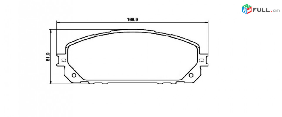 JEEP CHEROKEE արգելակման կոճղակ դիմացի, Колодки передние. 1607