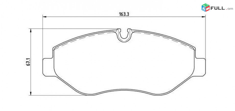 MERCEDES SPRINTER արգելակման կոճղակ դիմացի, Колодки передние. 0732