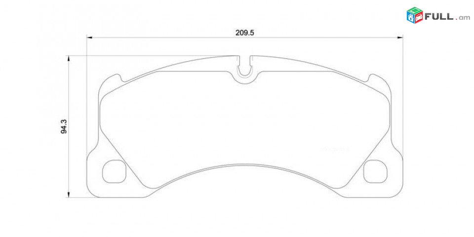 PORSCHE PANAMERA արգելակման կոճղակ դիմացի, Колодки передние. 0339