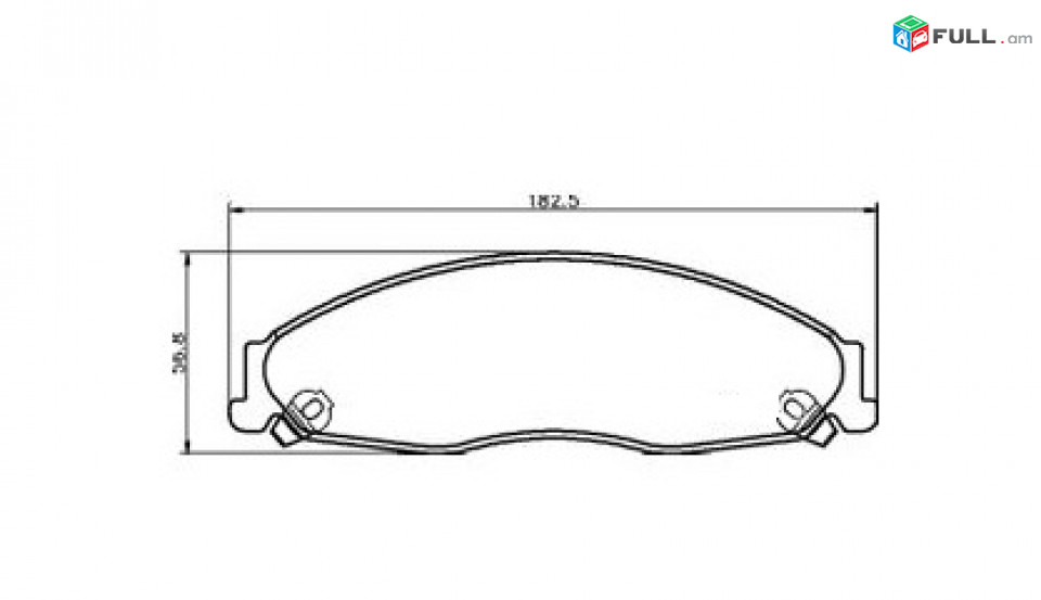CADILLAC CTS արգելակման կոճղակ դիմացի, Колодки тормозные передние. 0927