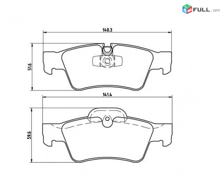 MERCEDES G 5.5 AMG արգելակման կոճղակ հետևի, Колодки задние. 0736