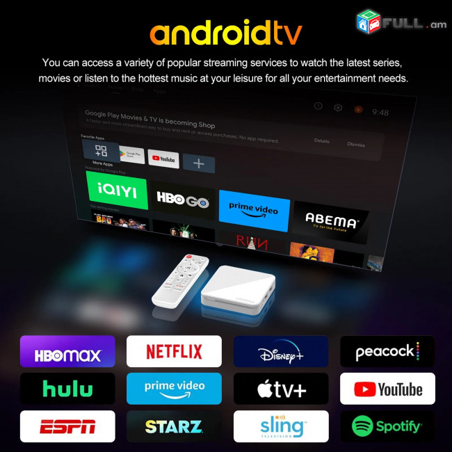 TV BOX H96 Max Allwinner H313 4K Ultra HD Android 14.0