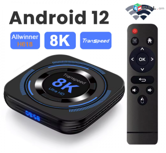 TV BOX Transpeed Android 12 8K UHD HDR10 4GB/64GB