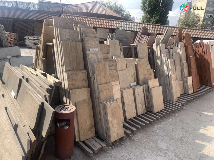 Տրավերտինե երեսպատման սալիկներ, "ՍՈԼՈ", թամբլ, պլիտկա Tambl tomet brushatka