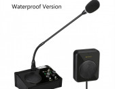 Waterproof Intercom Speaker System Black