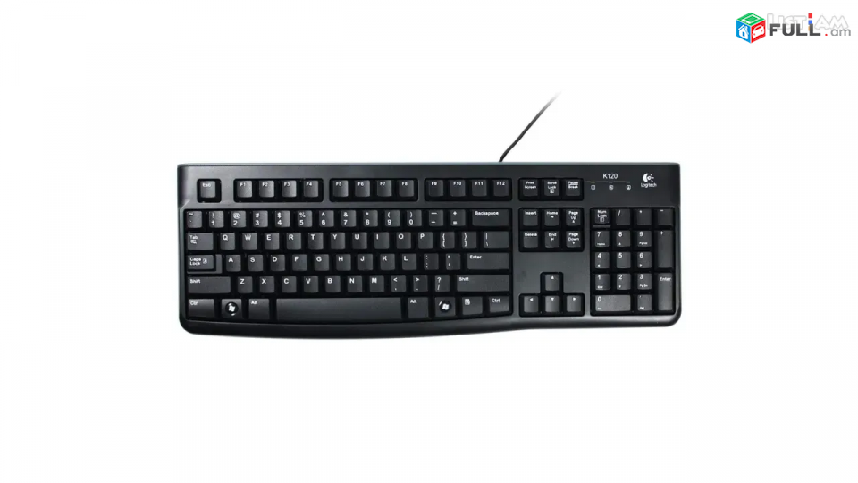 Օֆիսային հարմար USB ստեղնաշար Logitech K120 офисная пк клавиатура office pc keyboard