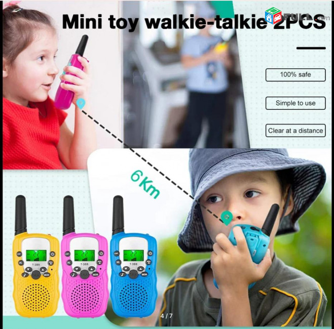 16 կանալ Motorola Mini խոսափող Walkie Talkie рация 3КМ երկկողմանի ռացիա fanar երեխաների RACIA