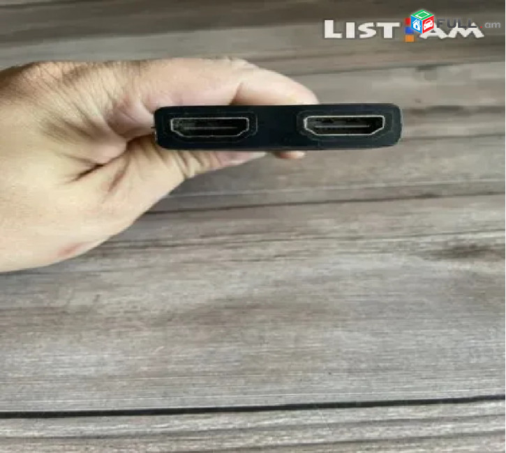 HDMI to 2x HDMI 30cm HUB - HDMI male to HDMI female cable (1papa - 2x mama) Adapter Perexodnik Адаптер ադապտեր