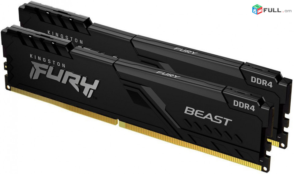 RAM Kingston DDR4 64GB (2x32GB) 3200Mhz FURY Beast Black (KF432C16BBK2/64) ՆՈՐ + 1տ.երաշխիք հիշողություն ՌԱՄ