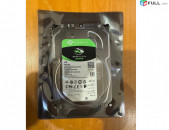 HDD 4TB Seagate BarraCuda 4 ТБ, SATA III, 256 Mb, 5400 rpm (ST4000DM004) Жесткий диск 3.5" կոշտ սկավառակ