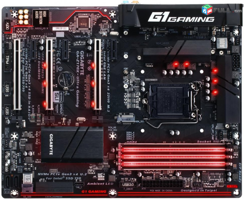 Որպես պահեստամաս - Gigabyte GA-Z170x-Ultra Gaming  - չաշխատող - Socket LGA 1151