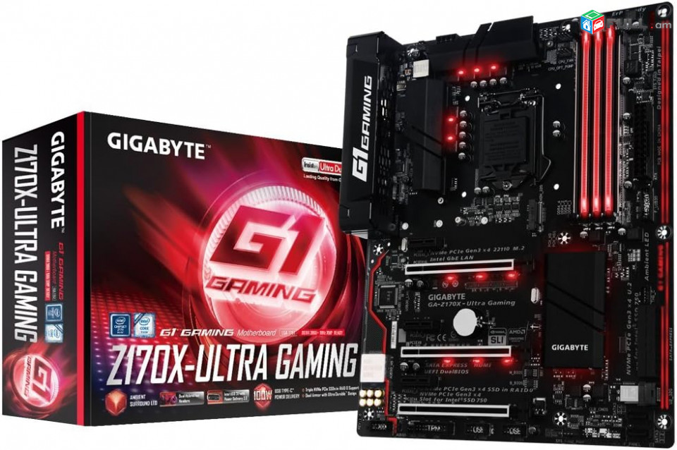 Որպես պահեստամաս - Gigabyte GA-Z170x-Ultra Gaming  - չաշխատող - Socket LGA 1151