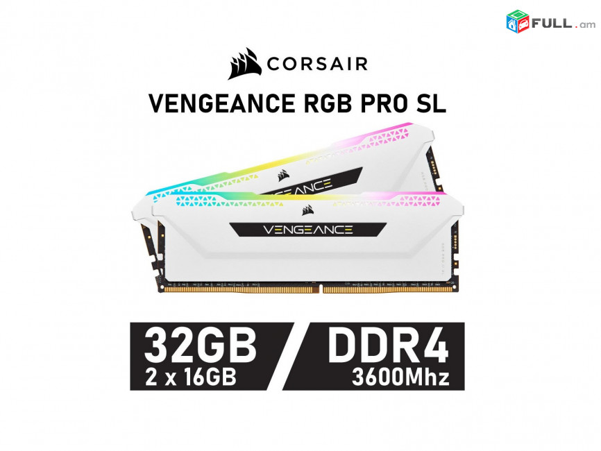 Corsair Vengeance RGB PRO 32GB (2x16GB) DDR4 3600MHz Memory հիշողություն Оперативная память RAM