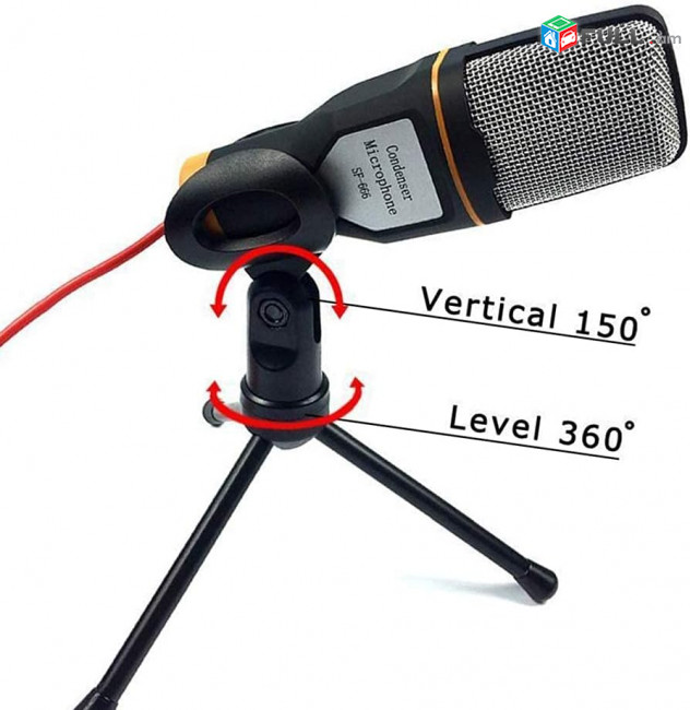 Microphone Fio Condensador Sf666 միկրոֆոն պրոֆեսիոնալ bloker YouTube TikTok Facebook online դասավանդում