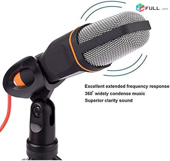 Microphone Fio Condensador Sf666 միկրոֆոն պրոֆեսիոնալ bloker YouTube TikTok Facebook online դասավանդում