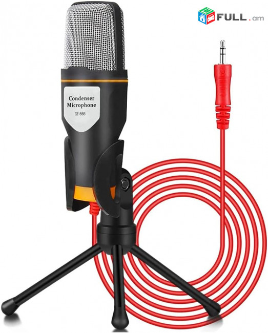 Microphone Fio Condensador Sf666 միկրոֆոն պրոֆեսիոնալ bloker YouTube TikTok Facebook online դասավանդում