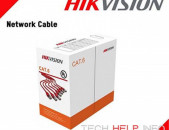 HIKVISION 305m CAT6 UTP Network Cable (Solid-Bare Copper (99.95%), 0.55 mm, Orange) DS-1LN6U-SC0 ISO/IEC11801, ANSI/TIA