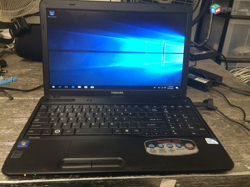 TOSHIBA C655	       CPU	CORE I3 23OM	    RAM	4GB	 HDD/SDD	HDD320	