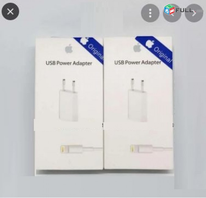 original usb koch  iphone 7 լիցքաորման կոճ գլխիկ