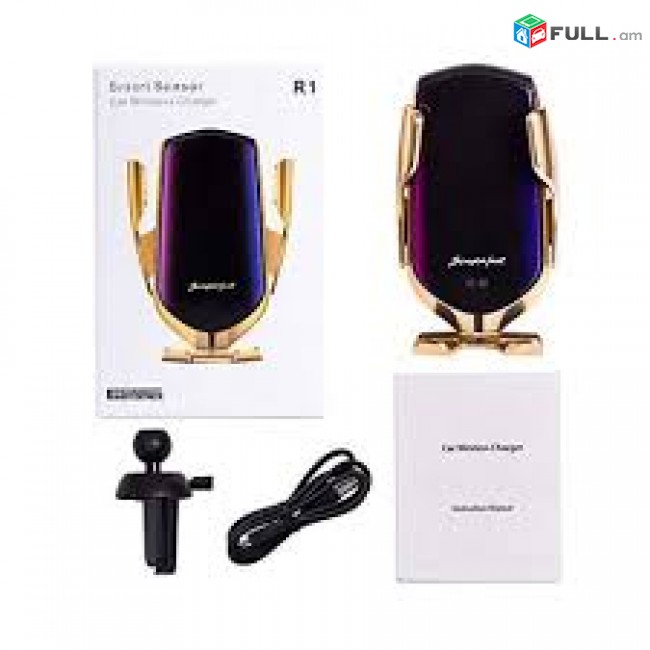 Մեքենայի հեռախոսի բռնիչ՝  Wireless charge ՝ Touch control   держатель --Model R1