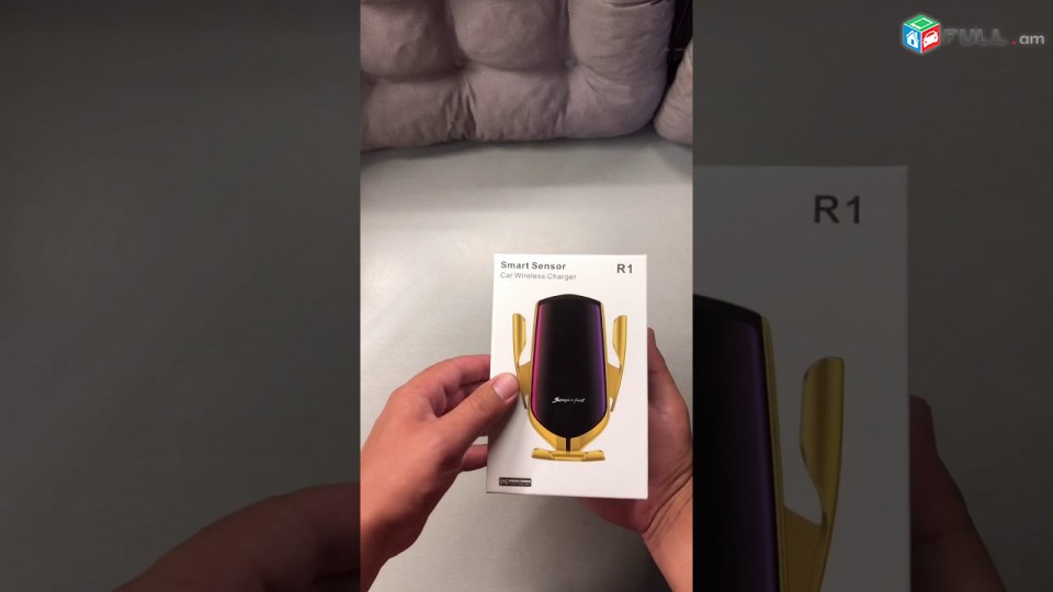 Մեքենայի հեռախոսի բռնիչ՝  Wireless charge ՝ Touch control   держатель --Model R1