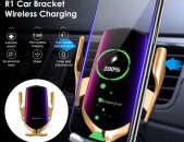 Մեքենայի հեռախոսի բռնիչ՝  Wireless charge ՝ Touch control   держатель --Model R1  Touch control (անհպում բացվում և փակվում է),