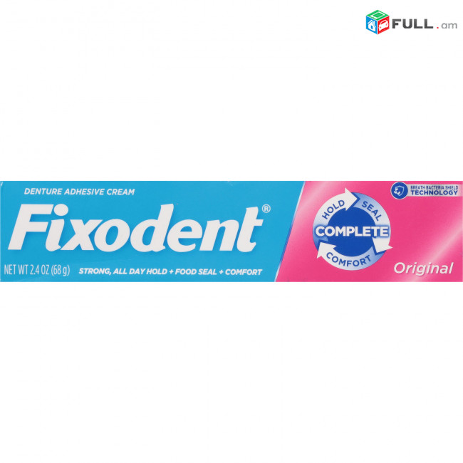 Fixodent Ատամի պրոթեզի սոսինձ Клей для зубных протезов