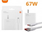 Xiaomi Charger 67W EU Fast Charge Power Adapter 6A Type C Cable For Xiaomi