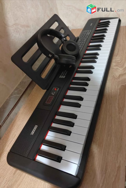 Սինթեզատոր E-Piano USB + Bluetooth + MIDI 61 էլեկտրո դաշնամուր ականջակալով