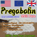 Pregabalin Lyrica 60142-96-3 Gabapentin wj@gzwjsw.com telegram +8615512120776 wj@gzwjsw.com